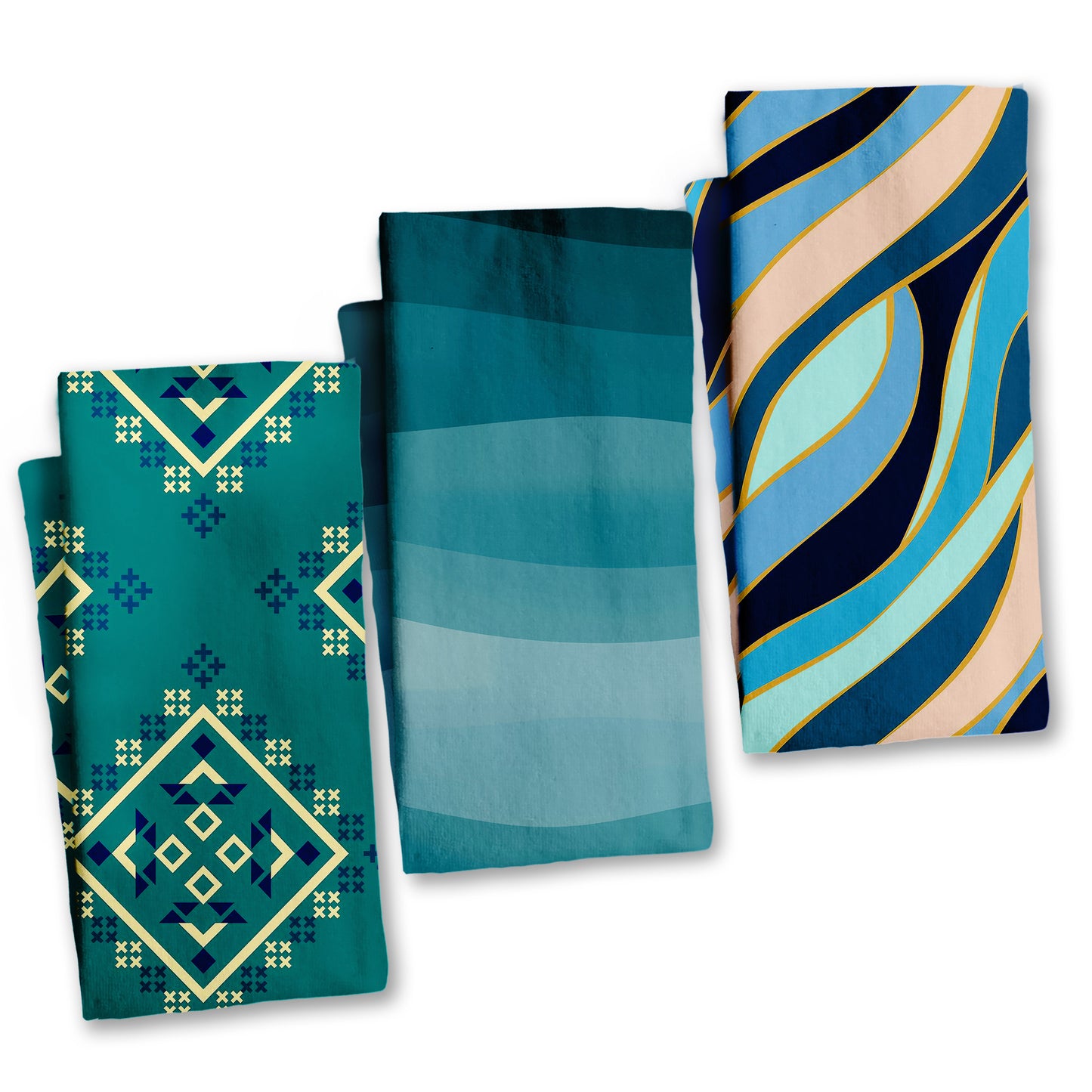 Sea Green Dish Cloth (Set of 3)