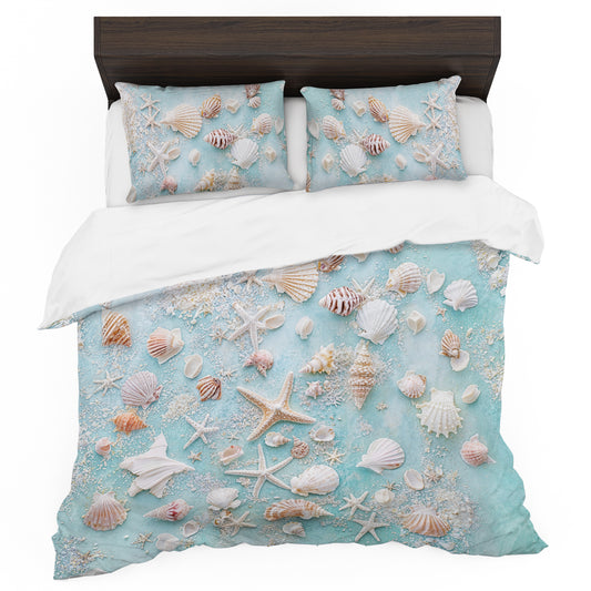 Sea Sand and Shells Duvet Cover Set