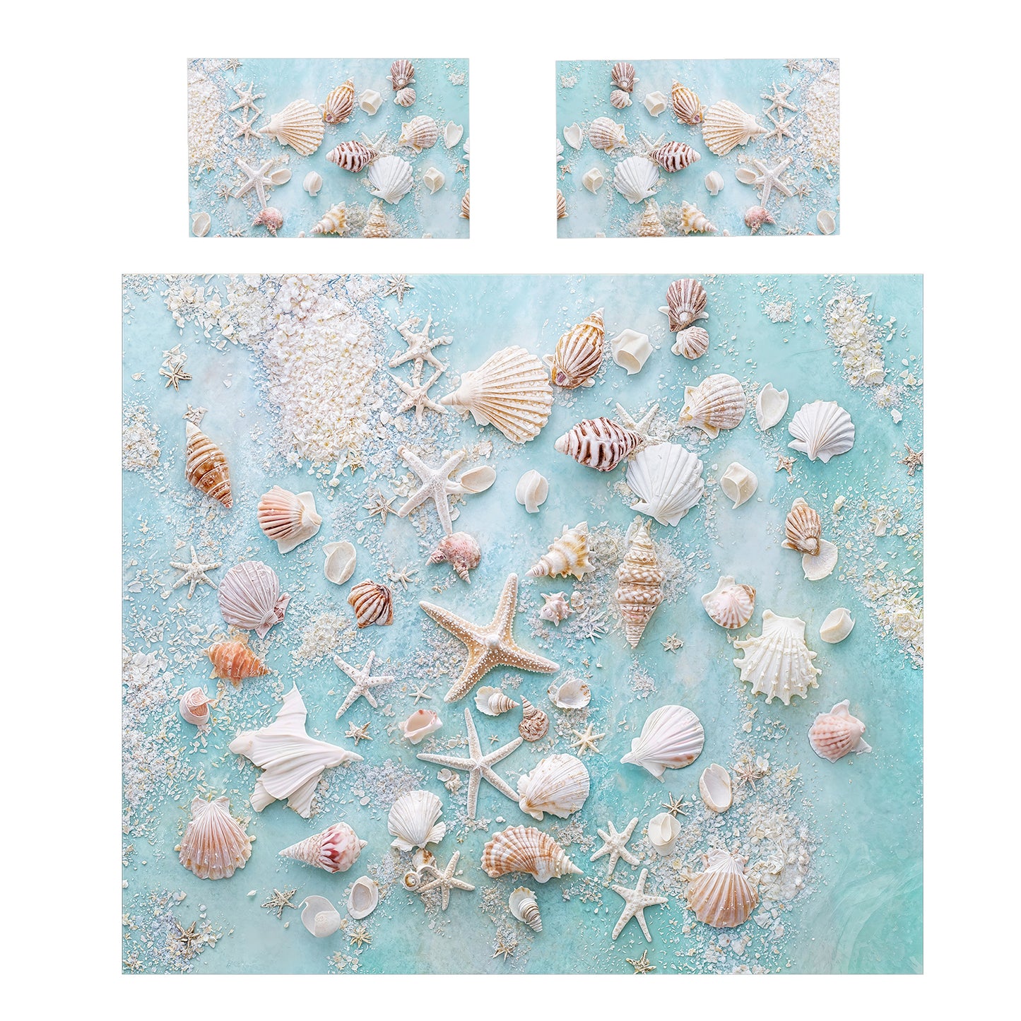 Sea Sand and Shells Duvet Cover Set
