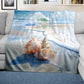 Sea Shells Light Weight Fleece Blanket