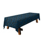 Seagreen on Black Baroque 3m Rectangle Tablecloth