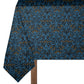 Seagreen on Black Baroque 3m Rectangle Tablecloth
