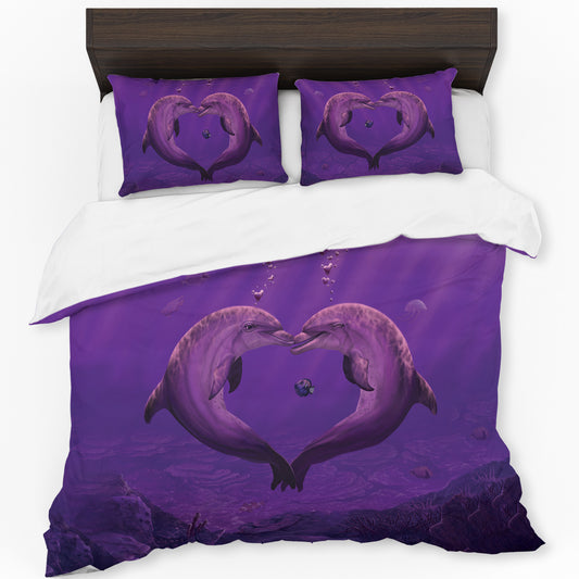 Sea of Hearts Duvet Cover Set By Vincent Hie
