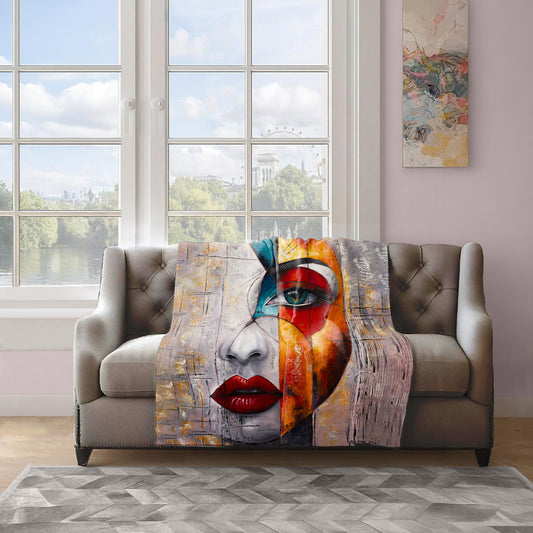 Seasons of Expressions Light Weight Fleece Blanket by Cherylin Louw