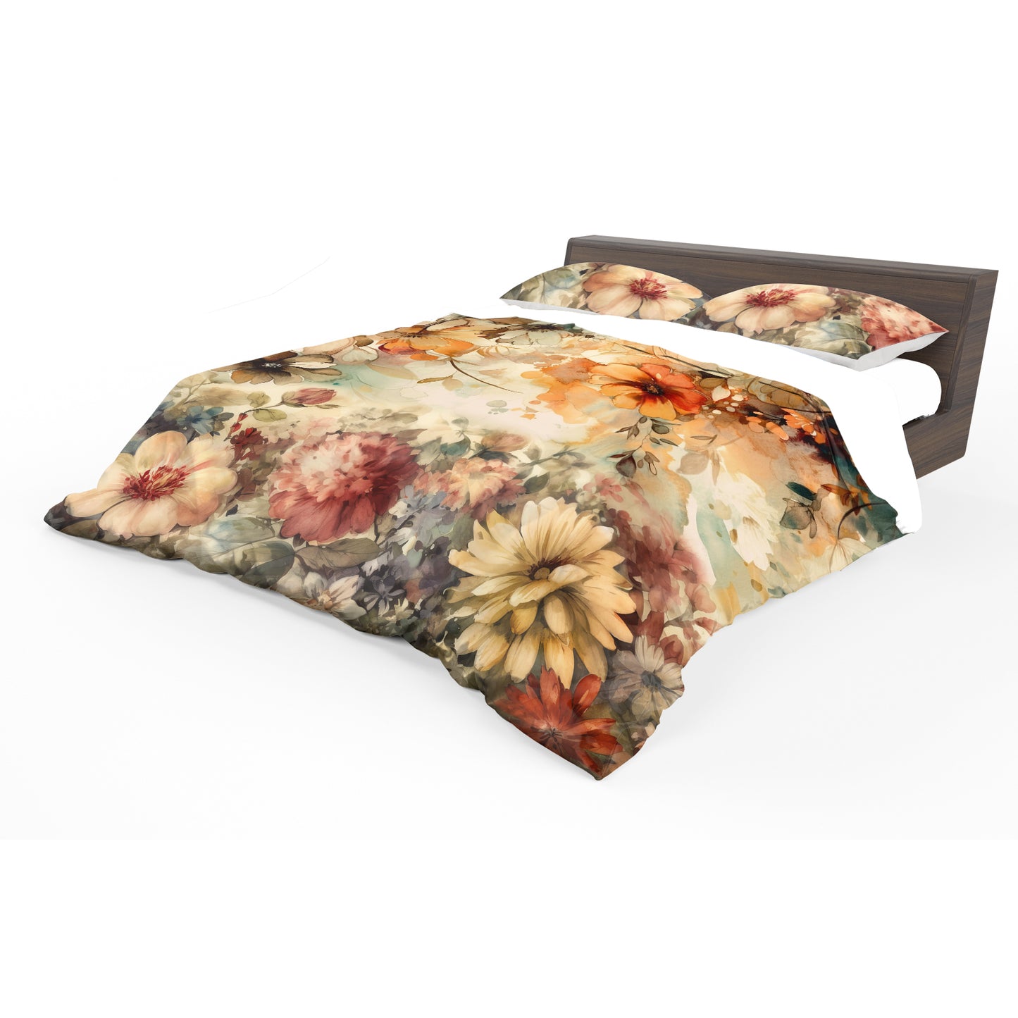 Sepia Botanical Tapestry Duvet Cover Set