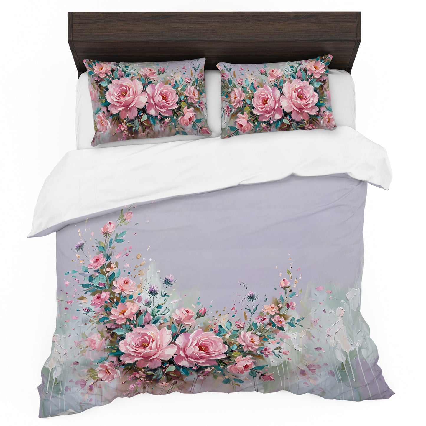 Serenade in Pink Rose Duvet Cover Set