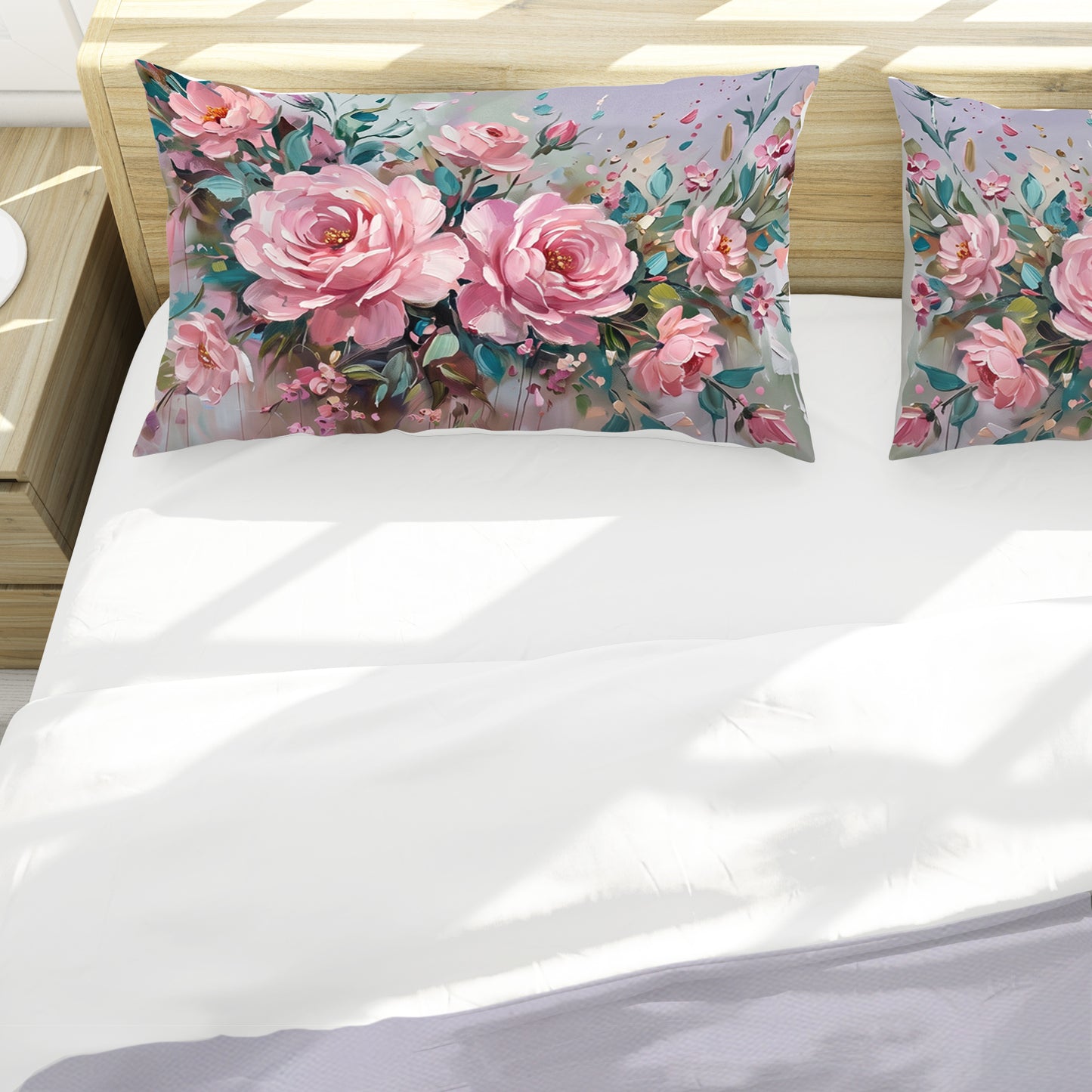 Serenade in Pink Rose Duvet Cover Set