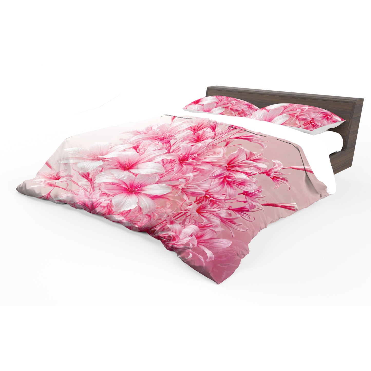 Serenade of Pink Flowers Duvet Cover Set