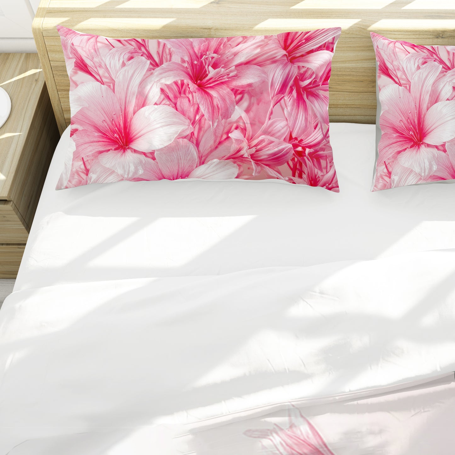 Serenade of Pink Flowers Duvet Cover Set