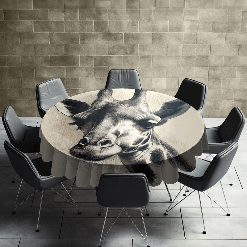 Serengeti Grace Round Tablecloth by Wikus Schalkwyk