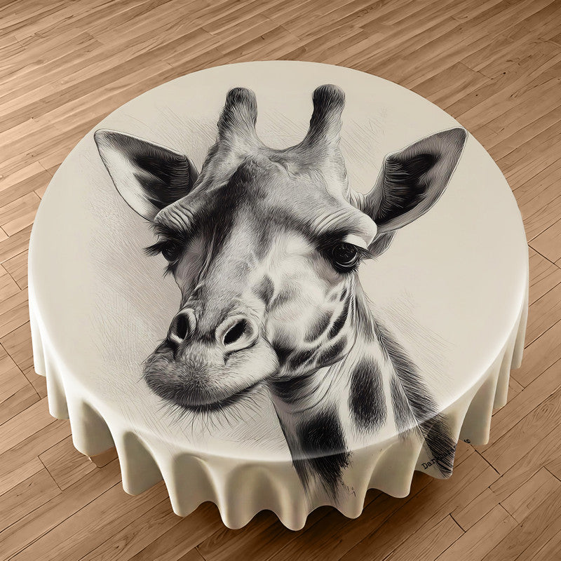 Serengeti Grace Round Tablecloth by Wikus Schalkwyk
