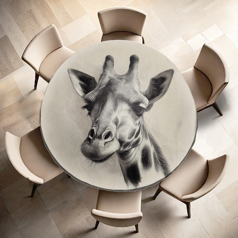 Serengeti Grace Round Tablecloth by Wikus Schalkwyk