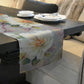 Shaded Purple White Flower Table Runner By Mark Van Vuuren