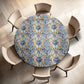 Shades Of Blue Round Tablecloth