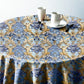 Shades Of Blue Round Tablecloth