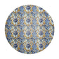Shades Of Blue Round Tablecloth