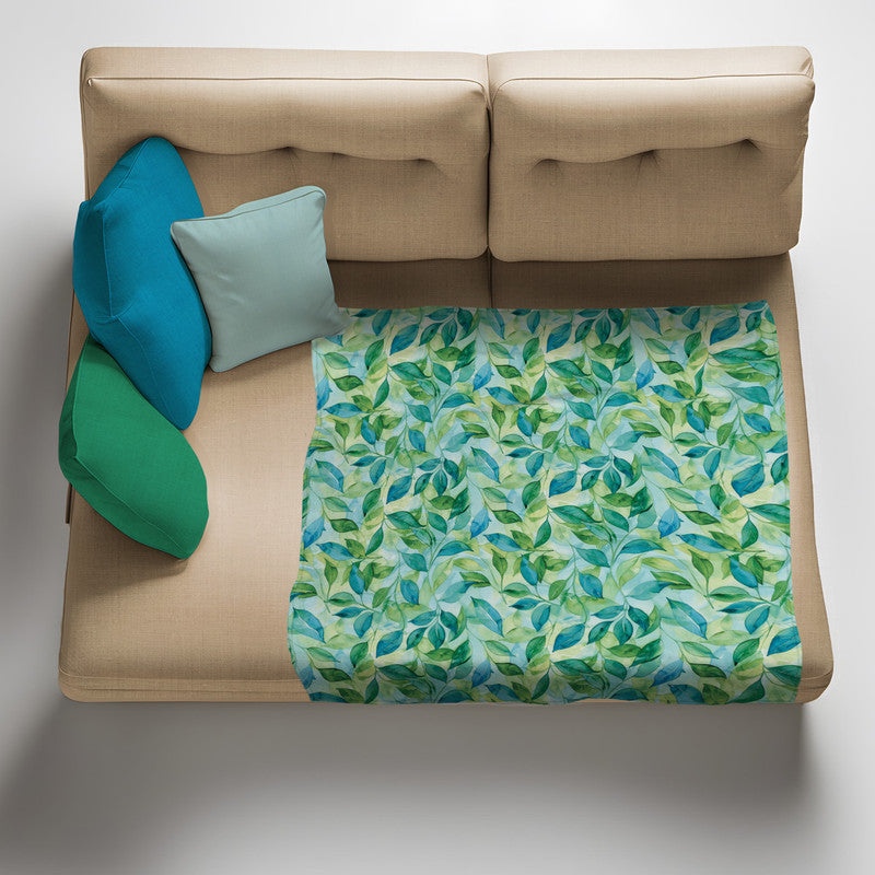 Shades Of Green Light Weight Fleece Blanket