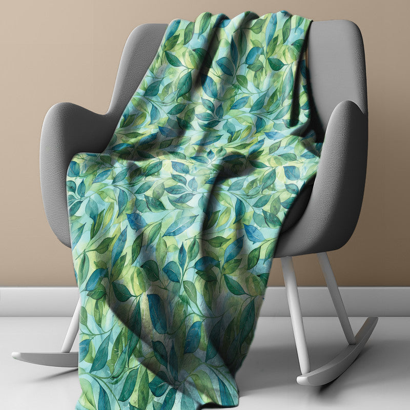 Shades Of Green Light Weight Fleece Blanket