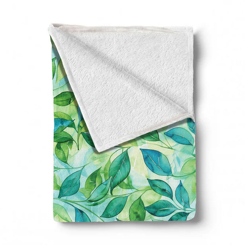 Shades Of Green Light Weight Fleece Blanket