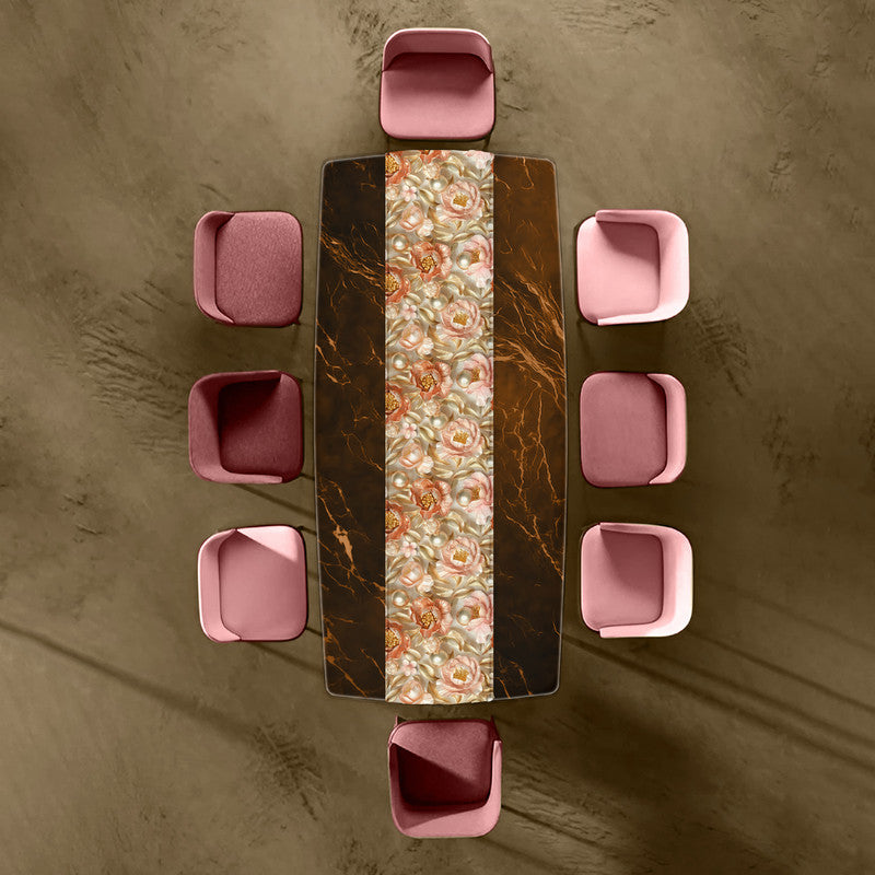 Shades Of Peach Table Runner