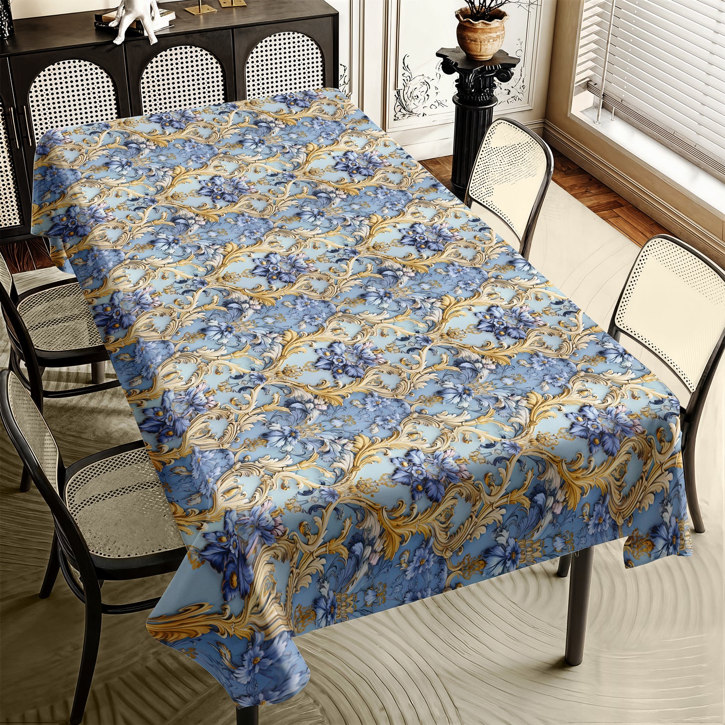 Shades Of Blue Rectangle Tablecloth