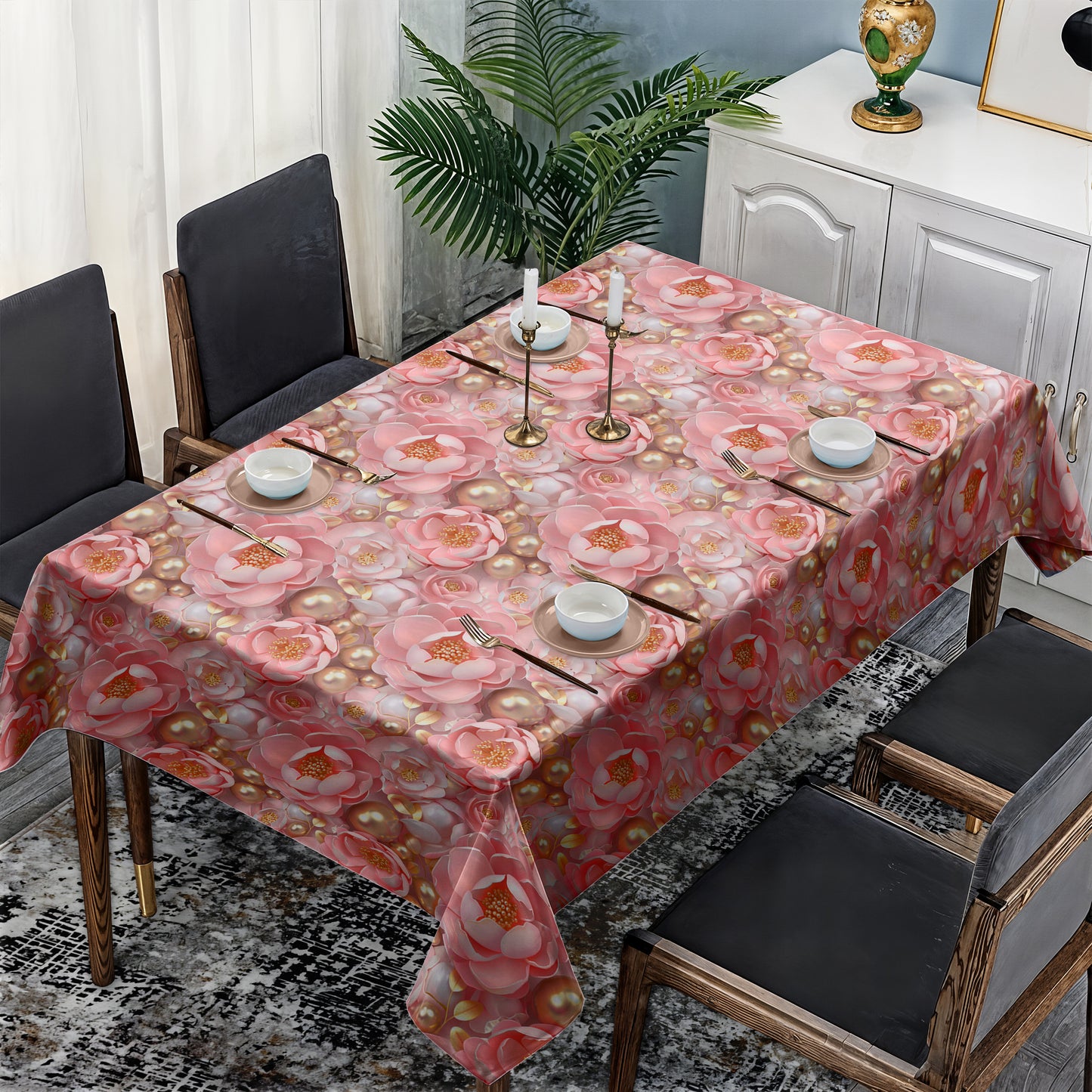 Shades Of Pink Rectangle Tablecloth
