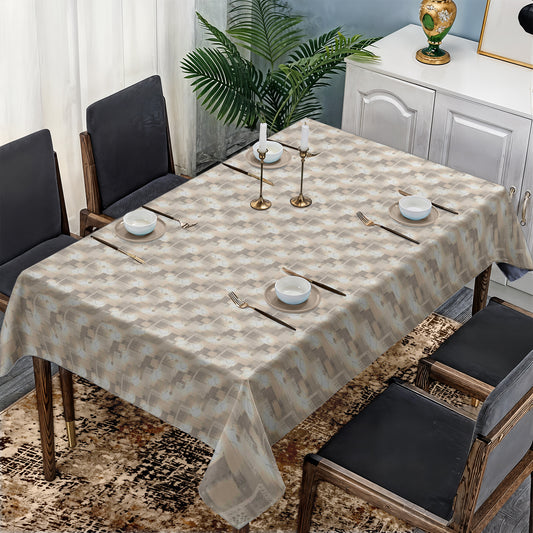 Shades of Beige Rectangle Tablecloth
