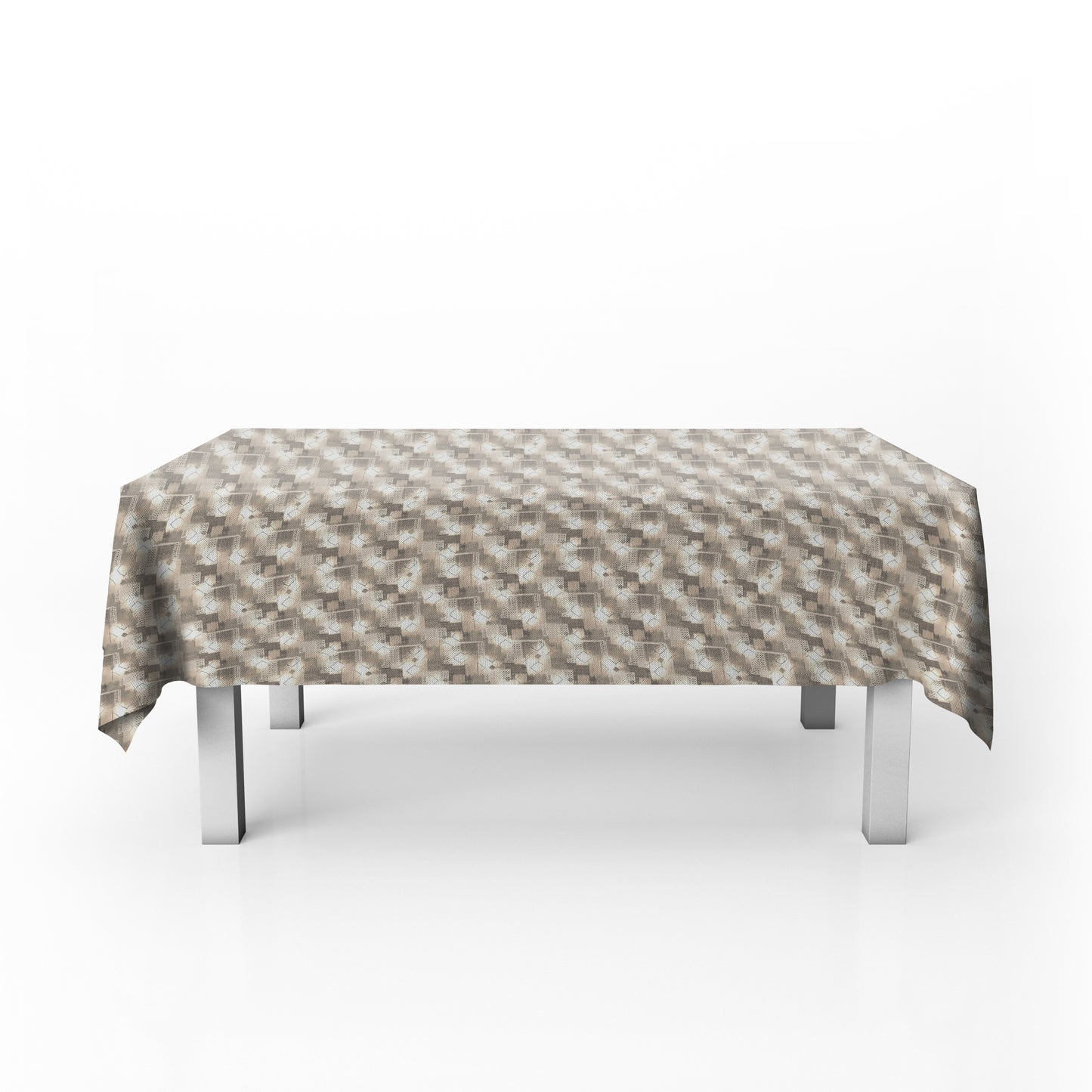 Shades of Beige Rectangle Tablecloth