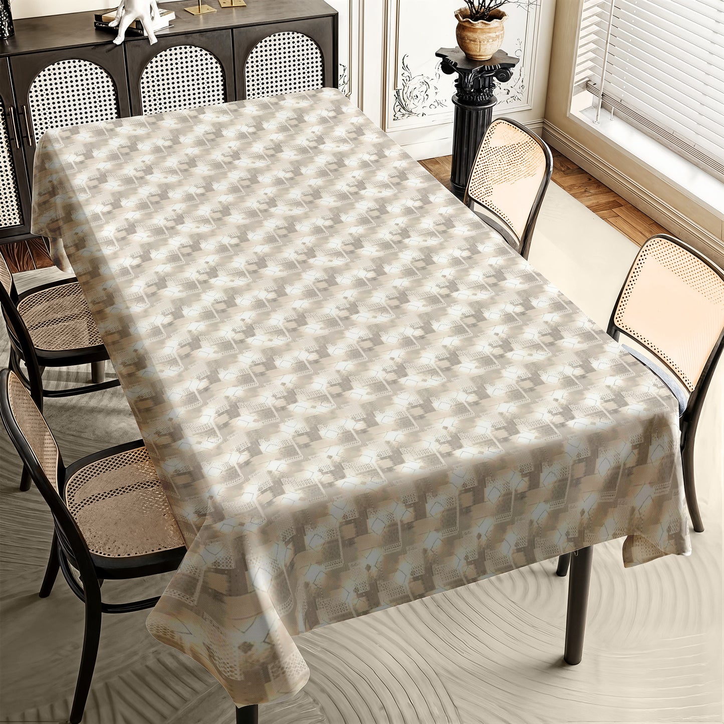 Shades of Beige Rectangle Tablecloth