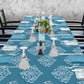 Shades of Green Classic Pattern 3m Rectangle Tablecloth