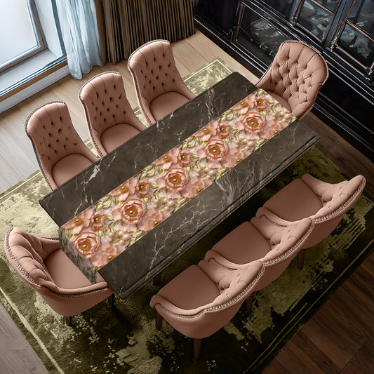 Shades Of Peach Table Runner