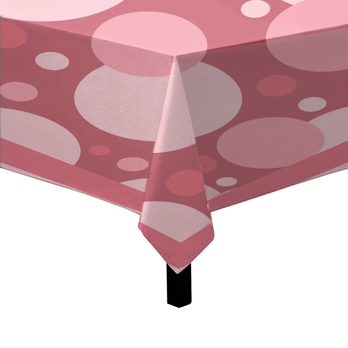 Shades of Pink Circles Square Tablecloth