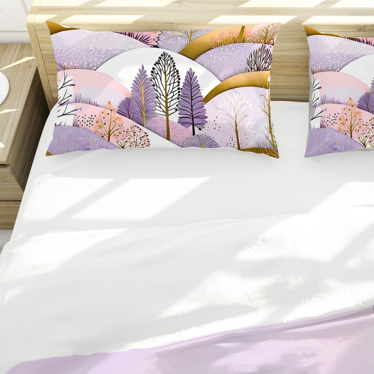 Shades of Purple Forest Duvet Cover Set