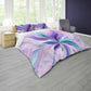 Shades of Purple and Aqua Duvet Cover Set