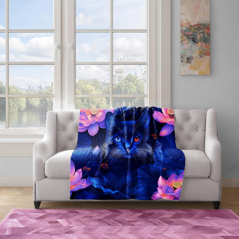 Shadow Bloom Light Weight Fleece Blanket by Wikus Schalkwyk