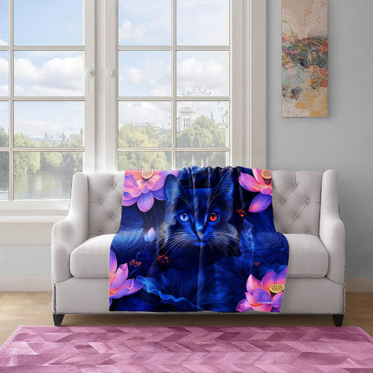 Shadow Bloom Light Weight Fleece Blanket by Wikus Schalkwyk