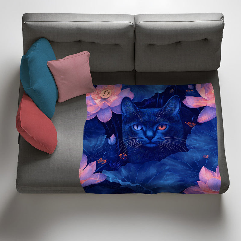 Shadow Bloom Light Weight Fleece Blanket by Wikus Schalkwyk