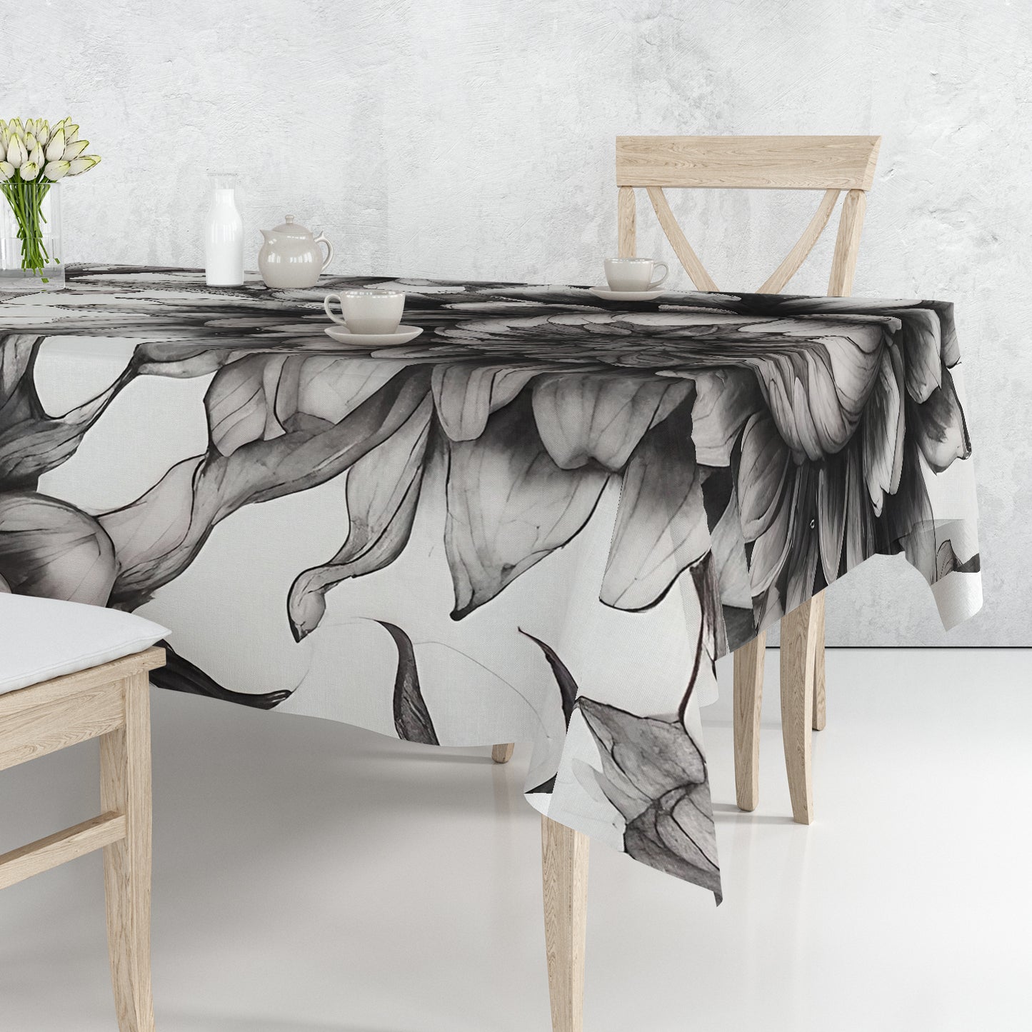 Shadow Bloom Flowers By Nathan Pieterse Rectangle Tablecloth