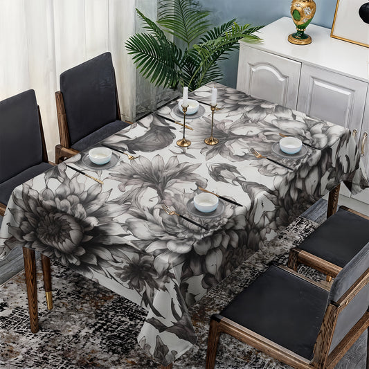Shadow Bloom Flowers By Nathan Pieterse Rectangle Tablecloth