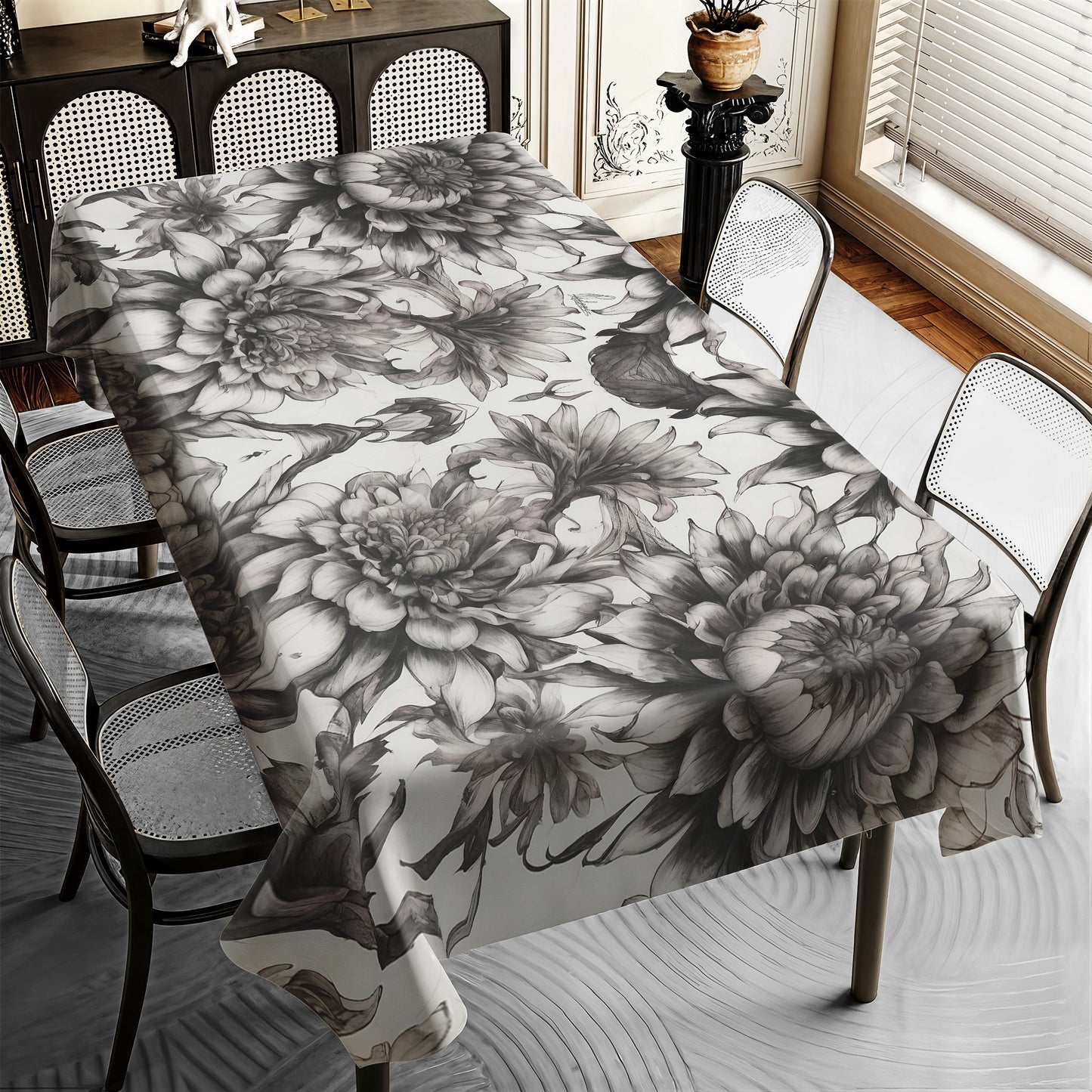 Shadow Bloom Flowers By Nathan Pieterse Rectangle Tablecloth