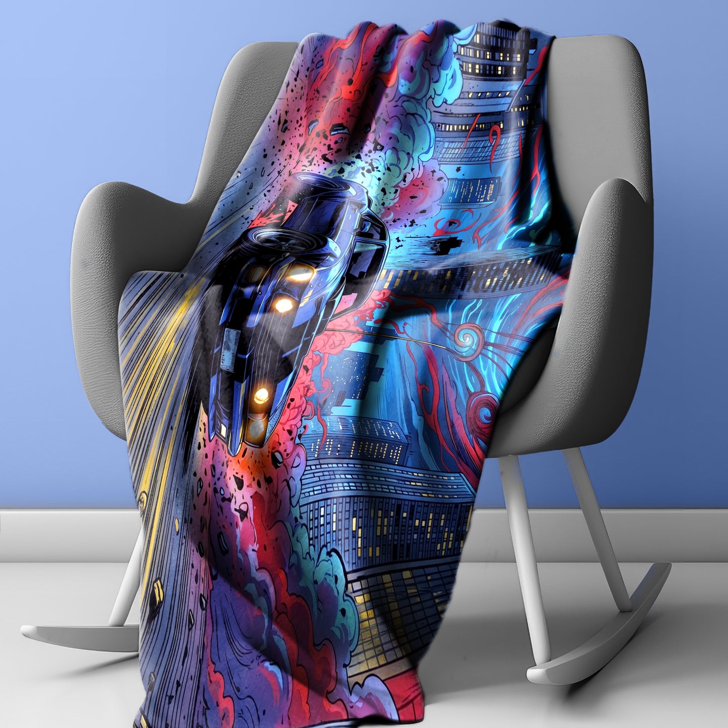 Shadow Racer Light Weight Fleece Blanket