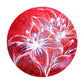 Shadow of White on Red Round Tablecloth