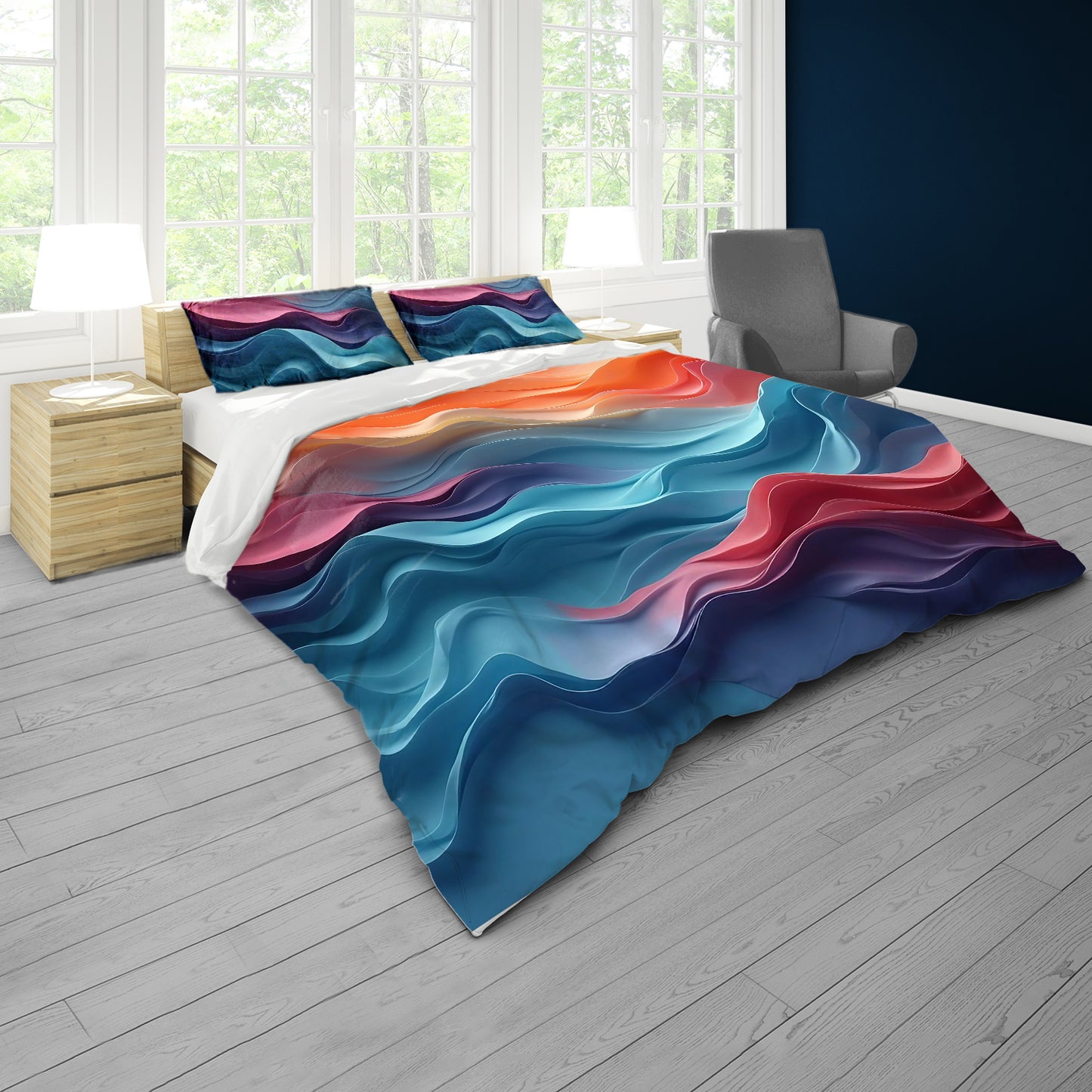 Shadows in Chiffon Duvet Cover Set