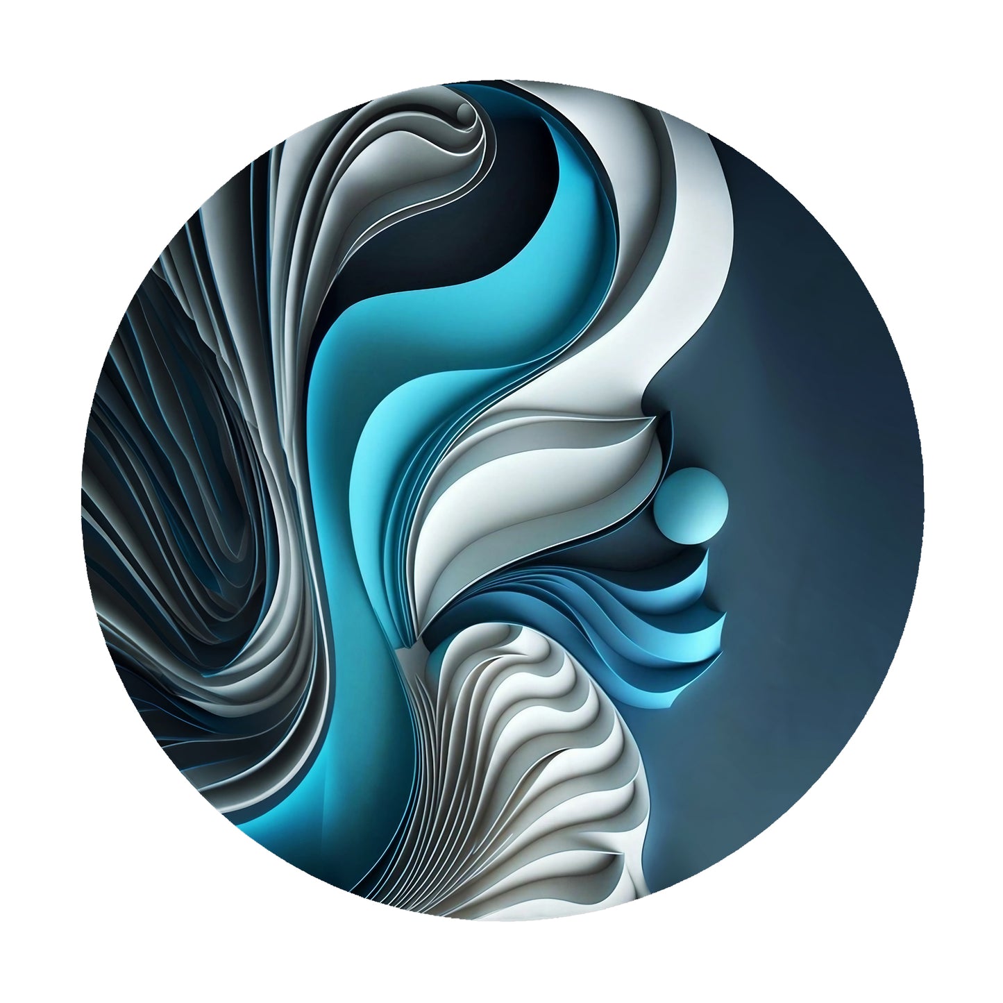 Shapes Of Morphing Waves Round Tablecloth