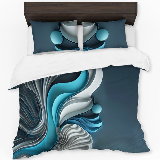 Shapes of Morphing Waves Duvet Cover Set