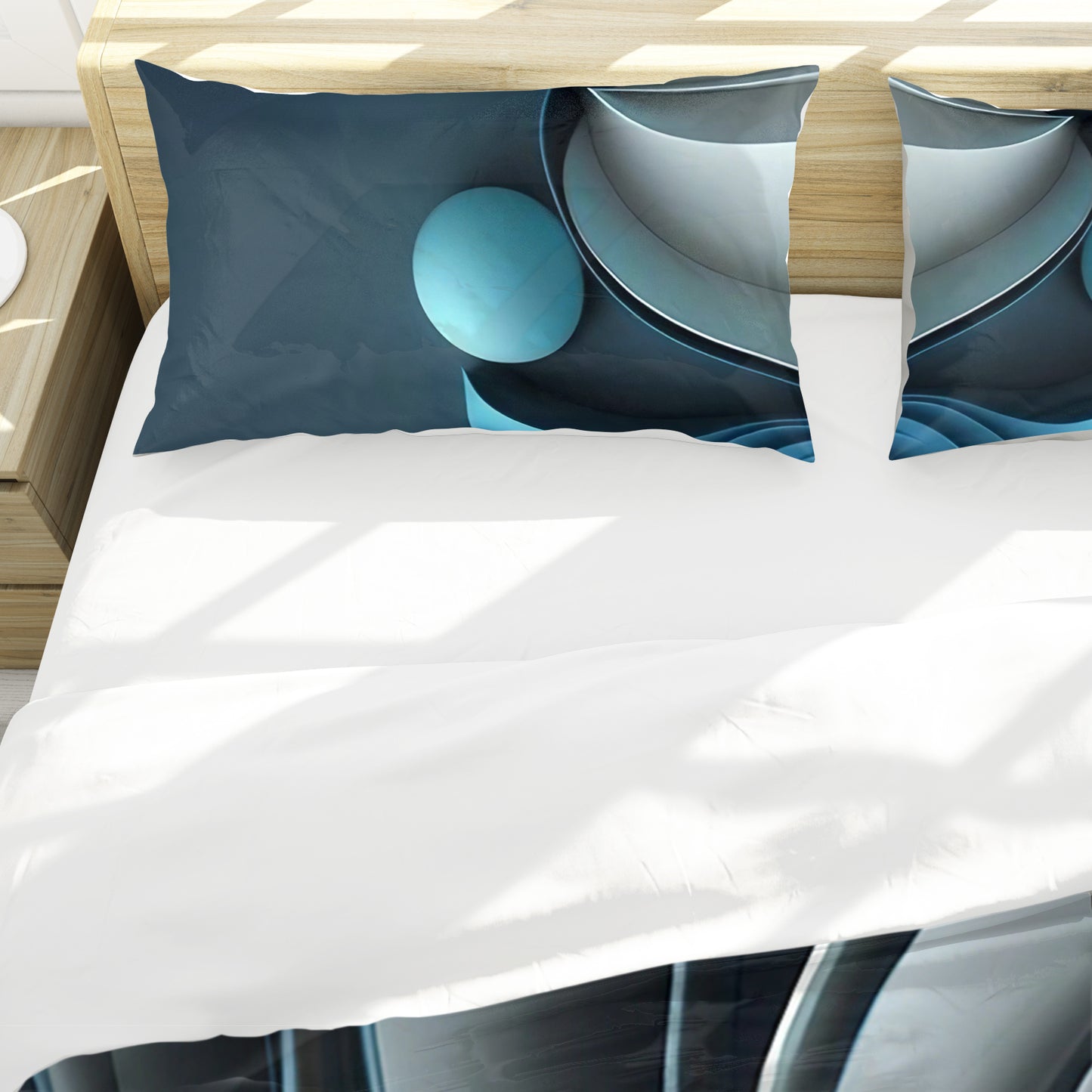 Shapes of Morphing Waves Duvet Cover Set