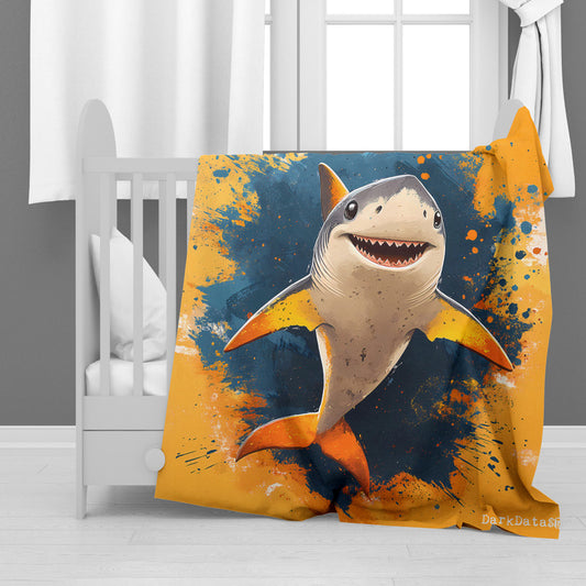 Shark Minky Blanket by Wikus Schalkwyk