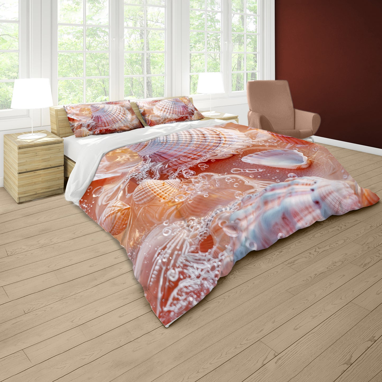 Shells in Shallow Water Duvet Cover Set