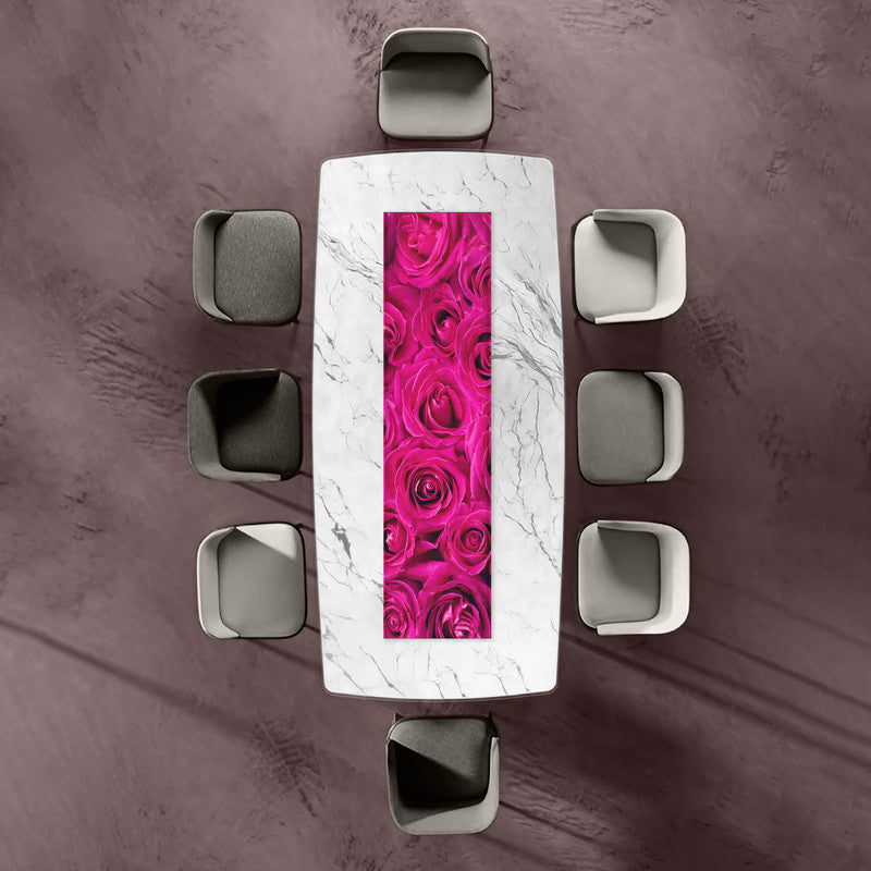 Sherize Pink Roses 160cm Table Runner