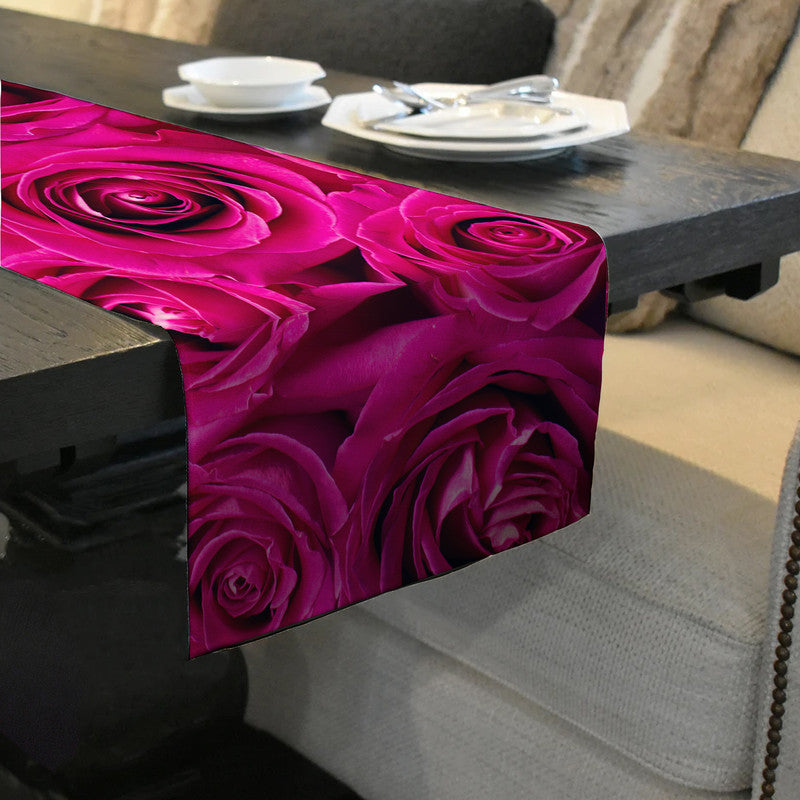 Sherize Pink Roses 160cm Table Runner